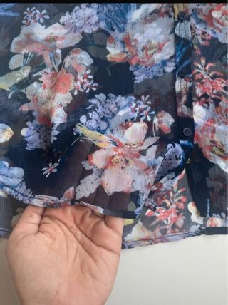 Camisa sin mangas Stradivarius floral