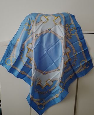Foulard Celine seta stampa equestre 85x85