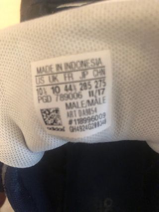 Zapatillas Adidas Piel Serraje Negro Blanco