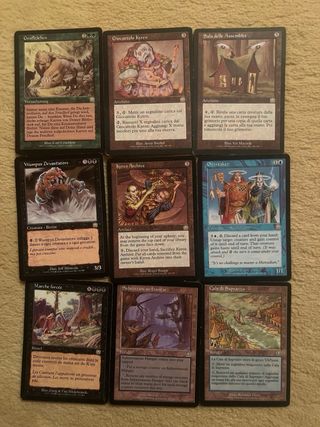 212 Carte Magic vintage maschere mercadia con rare