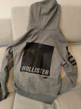 Sudadera Hollister Talla S Gris