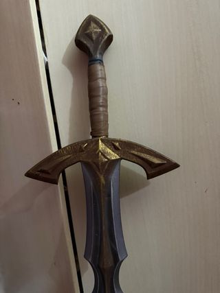 Espada Larp Tiras Cuero Medieval