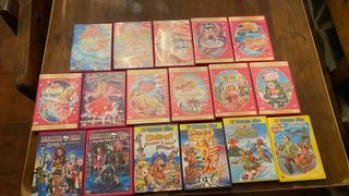 Lote DVDs Barbie y Scooby-Doo y Monster High.