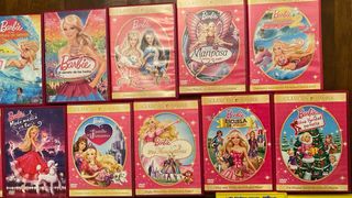 Lote DVDs Barbie y Scooby-Doo y Monster High.