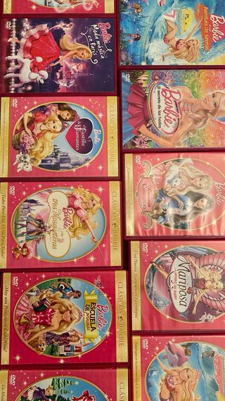 Lote DVDs Barbie y Scooby-Doo y Monster High.