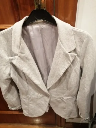 Chaqueta americana gris