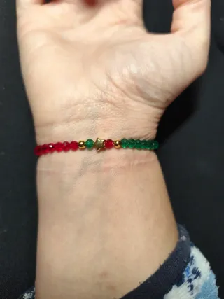 Pulsera Navidad Estrellas Doradas