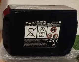 Batería Makita 6.0Ah 18V BL1860B
