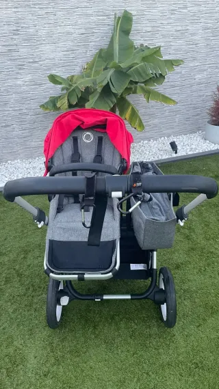 Carrito Doble Bugaboo Rojo