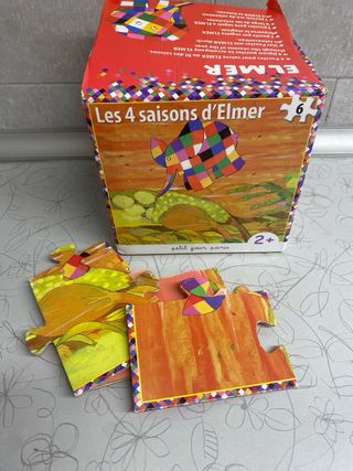 Puzzle Elmer 4 Estaciones