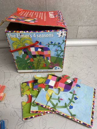 Puzzle Elmer 4 Estaciones