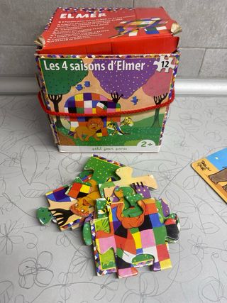 Puzzle Elmer 4 Estaciones