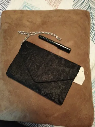 Bolso de fiesta encaje negro A ESTRENAR