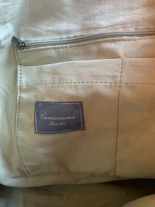 Borsone da viaggio Camicissima grigio e bianco