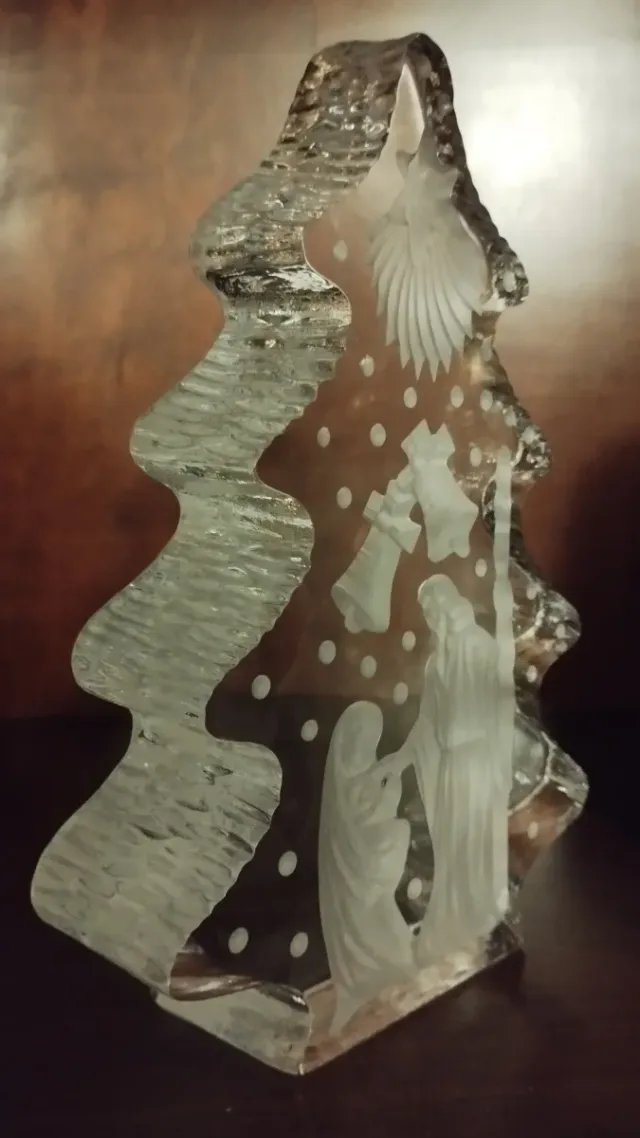 Árbol de Navidad/Belén Cristal