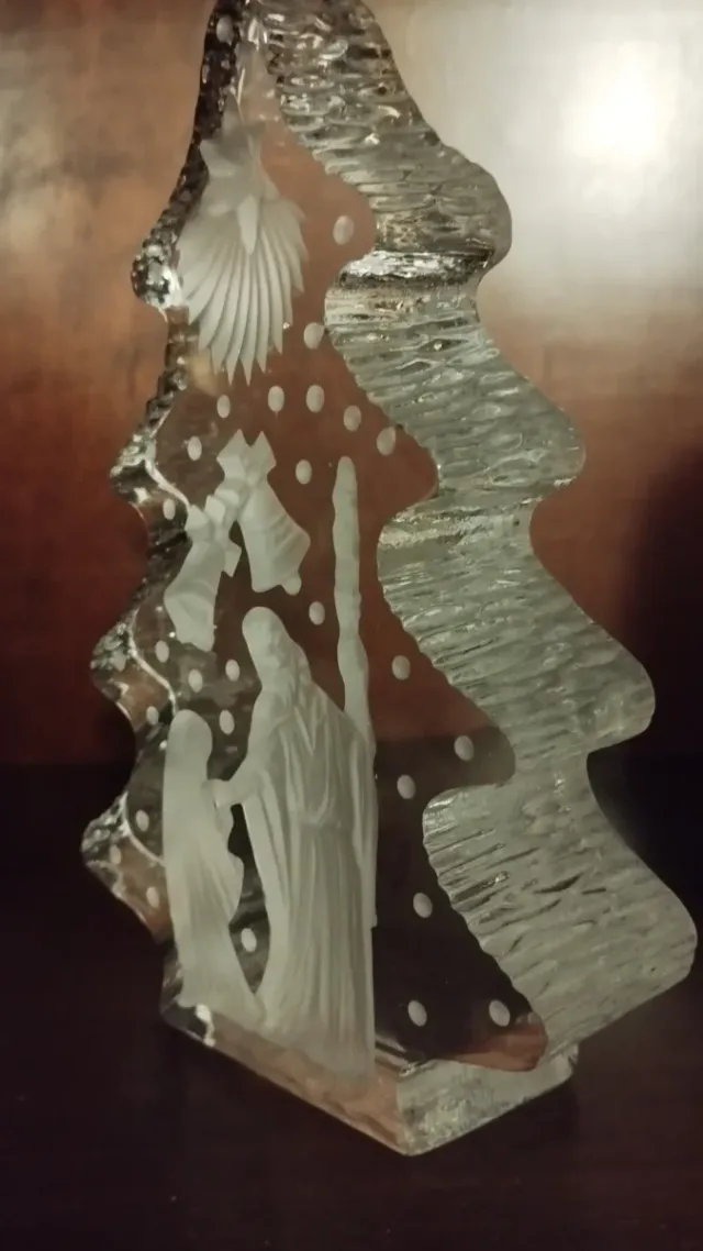 Árbol de Navidad/Belén Cristal