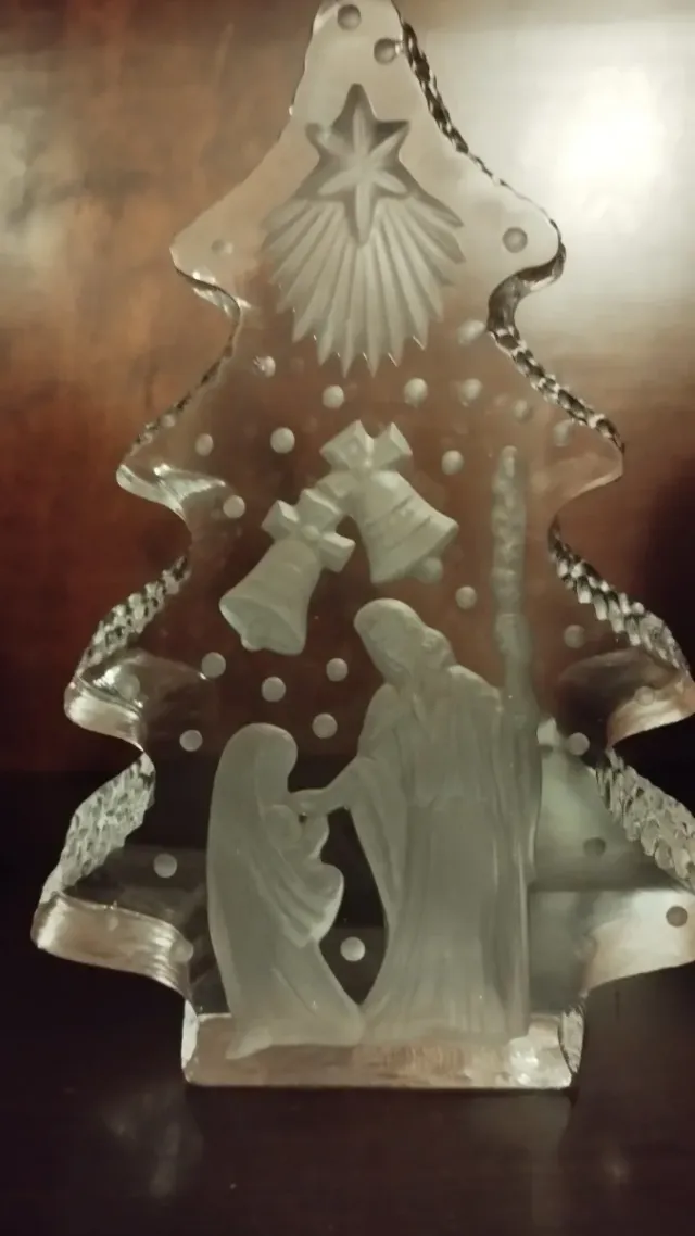 Árbol de Navidad/Belén Cristal