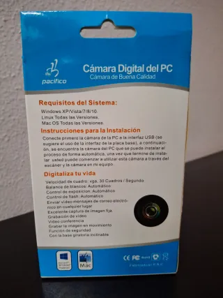 Webcam Pacifico TP-T418 HD 38M Píxeles