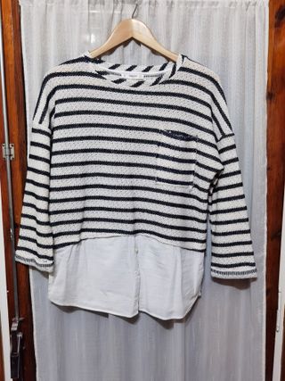 Jersey de hilo con camisa - S