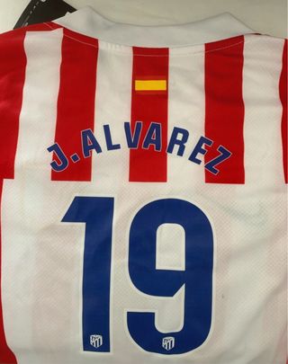 Equipación Atlético Madrid 8- 10 años. No oficial