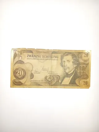 Billete 20 Chelines Austriacos 1967