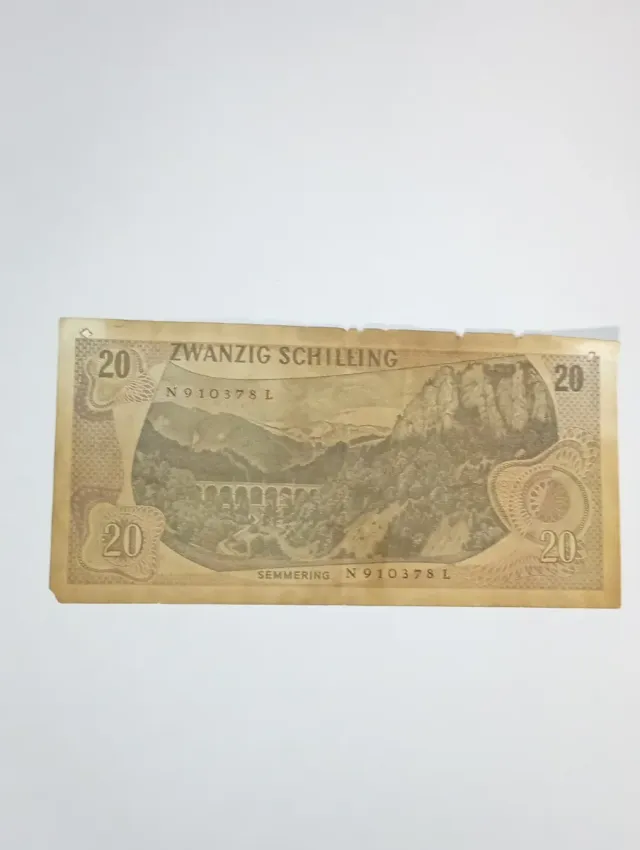 Billete 20 Chelines Austriacos 1967