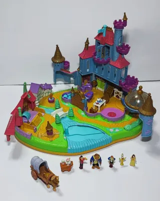Castillo Disney Bella y Bestia Polly Pocket 1997