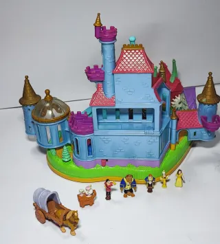 Castillo Disney Bella y Bestia Polly Pocket 1997