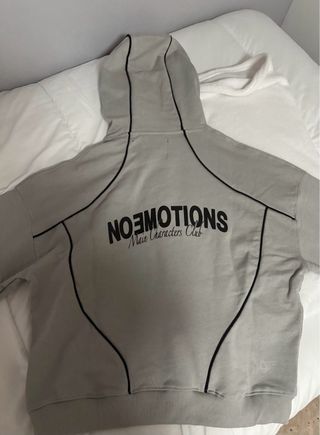 Sudadera gris No Emotions Talla L