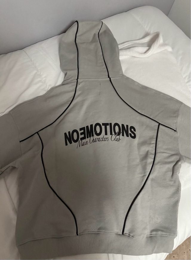 Sudadera gris No Emotions Talla L