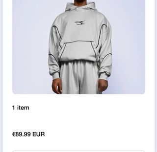 Sudadera gris No Emotions Talla L