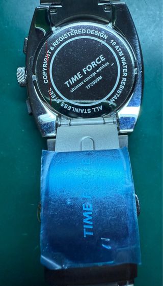 Reloj TIME FORCE Negro y Plateado