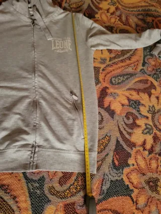 Felpa Leone con cappuccio grigia