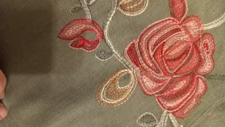 Sciarpa donna floreale verde