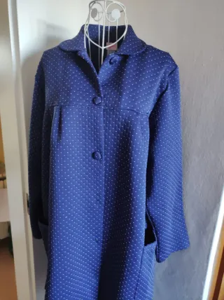 Bata de casa señora azul