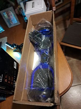 Patinete Eléctrico Azul Brillante