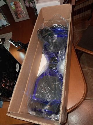 Patinete Eléctrico Azul Brillante