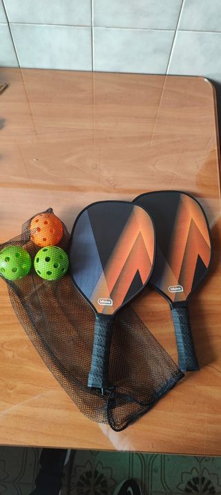 Juego Pickleball Idena 40252: 2 Raquetas y Pelotas