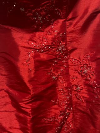 Vestido de fiesta rojo talla 40