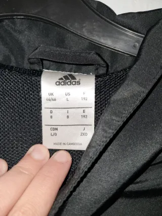 Chándal Adidas Hombre Negro y Rojo Corta vientos