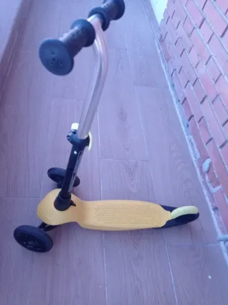 Patinete infantil 3 ruedas amarillo