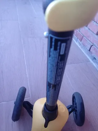 Patinete infantil 3 ruedas amarillo