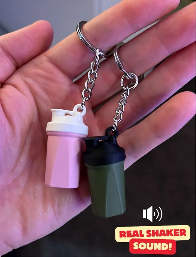 Chaveiro Fitness com Pesos e Barras