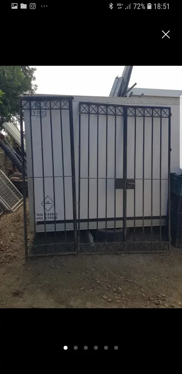 Cancelas de hierro forjado de 3 hojas