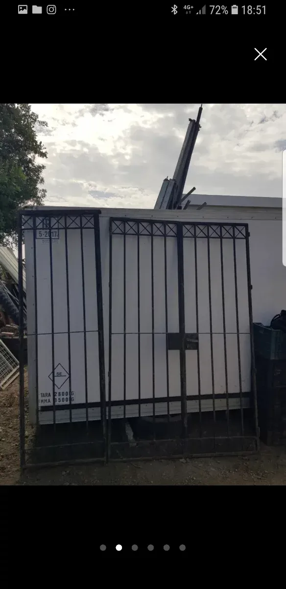 Cancelas de hierro forjado de 3 hojas