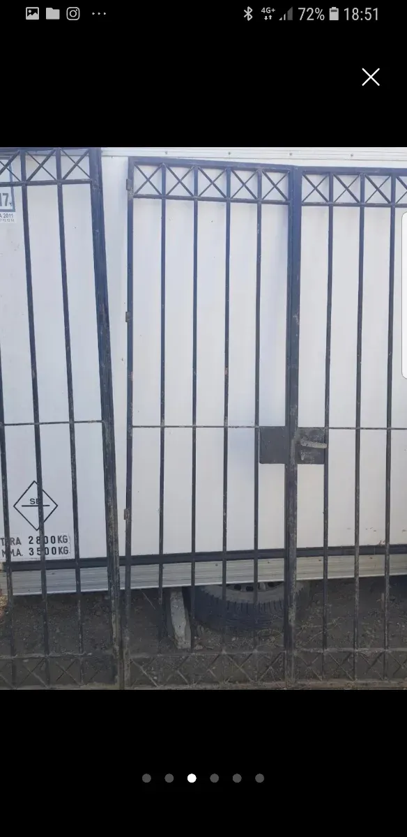 Cancelas de hierro forjado de 3 hojas