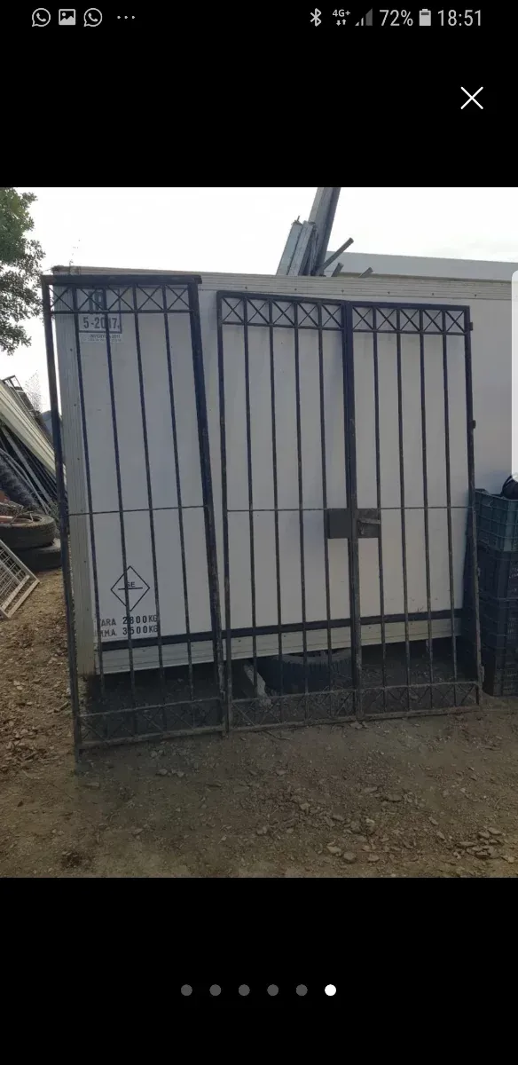 Cancelas de hierro forjado de 3 hojas