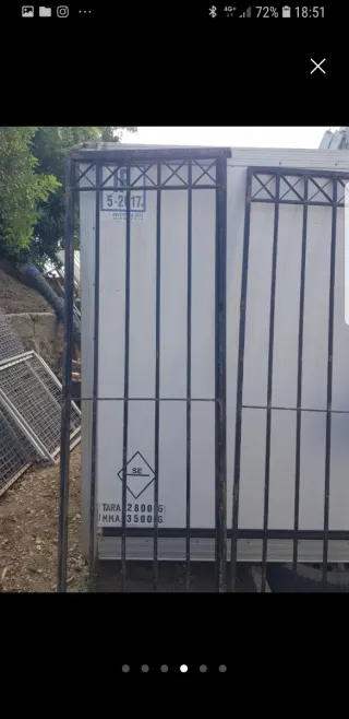 Cancelas de hierro forjado de 3 hojas