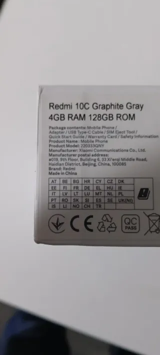 Telefono Xiaomi Redmi 10C Nero/Blu