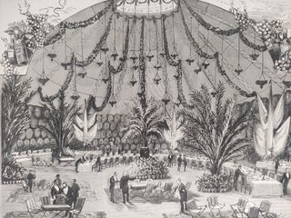 Jerez. Bodega di vini. Incisione antica del XIX secolo